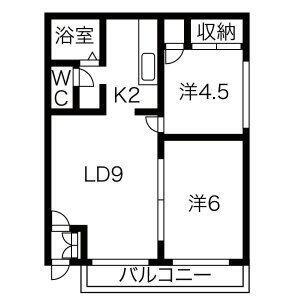 北海道札幌市白石区東札幌二条２丁目 東札幌駅 2LDK マンション 賃貸物件詳細