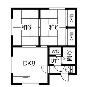 北海道札幌市豊平区美園七条3丁目 豊平公園駅 2DK アパート 賃貸物件詳細