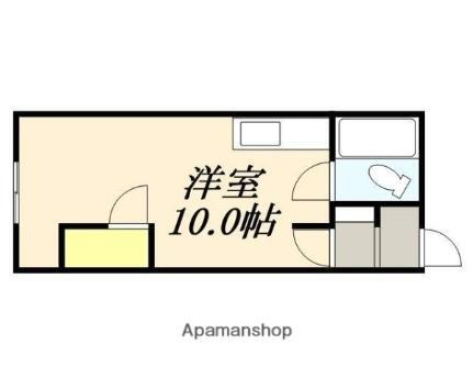 第２シャトウはまなす 4階 ワンルーム 賃貸物件詳細