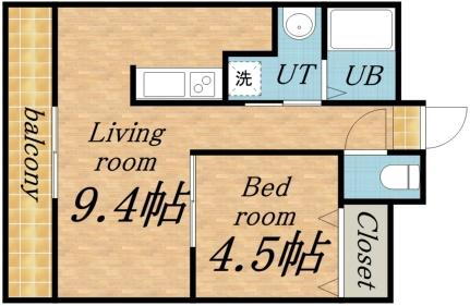 ルレーブ琴似 4階 1LDK 賃貸物件詳細