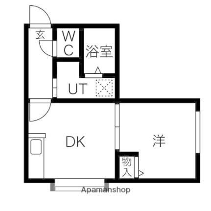 北海道札幌市西区二十四軒二条4丁目 二十四軒駅 1DK アパート 賃貸物件詳細