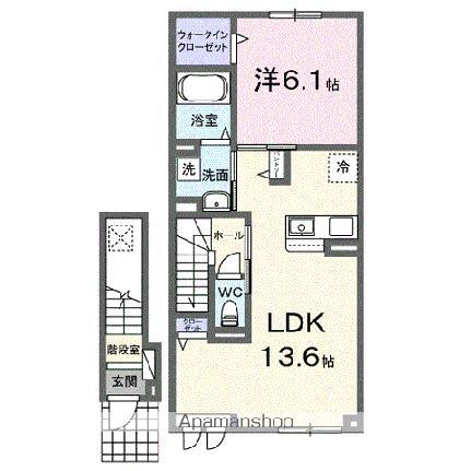 チップ 2階 1LDK 賃貸物件詳細