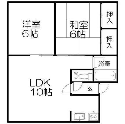 北海道札幌市厚別区厚別中央三条3丁目 厚別駅 2LDK アパート 賃貸物件詳細