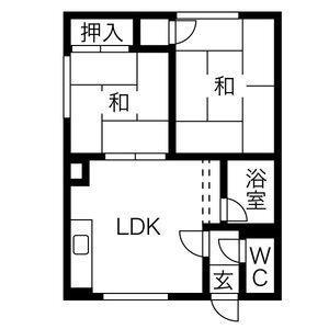 北海道札幌市厚別区厚別東二条6丁目 新さっぽろ駅 2DK アパート 賃貸物件詳細