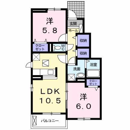 メゾンソレイユＩＩＩ 1階 2LDK 賃貸物件詳細