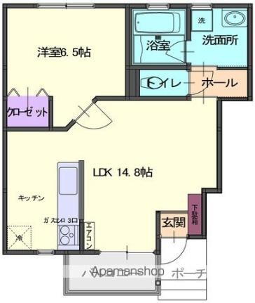 岩手県胆沢郡金ケ崎町西根荒巻 六原駅 1LDK アパート 賃貸物件詳細