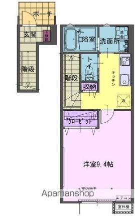 岩手県北上市黒沢尻3丁目 北上駅 1K アパート 賃貸物件詳細