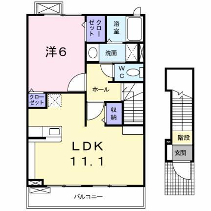 カーサ・ラッフィナート 2階 1LDK 賃貸物件詳細