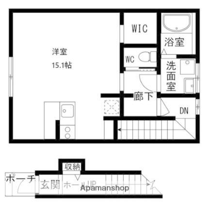 １７４アパートメントｅ 2階 ワンルーム 賃貸物件詳細