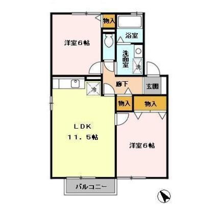 アルス明石台　ＡＨ 2階 2LDK 賃貸物件詳細