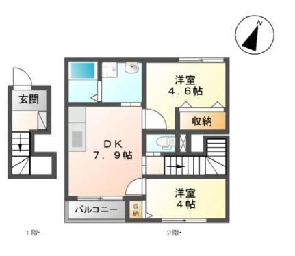 宮城県多賀城市留ケ谷3丁目 下馬駅 ワンルーム アパート 賃貸物件詳細