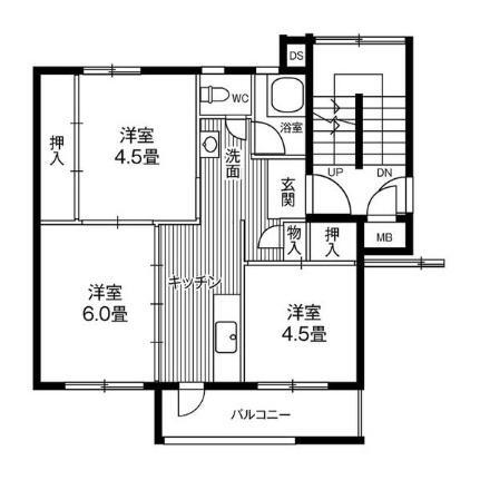 宮城県仙台市宮城野区鶴ケ谷 旭ヶ丘駅 3K マンション 賃貸物件詳細