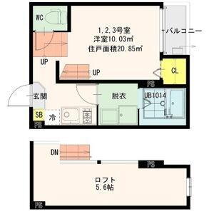 Ｓｅｔａ　Ｂｒｉｌｌａｎｔｅ 2階 1K 賃貸物件詳細