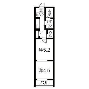 宮城県仙台市若林区蒲町 六丁の目駅 2K アパート 賃貸物件詳細