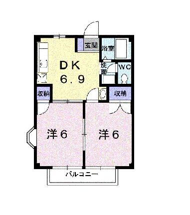 コーポきらら 1階 2DK 賃貸物件詳細