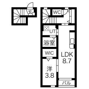 宮城県名取市飯野坂6丁目 杜せきのした駅 1LDK アパート 賃貸物件詳細