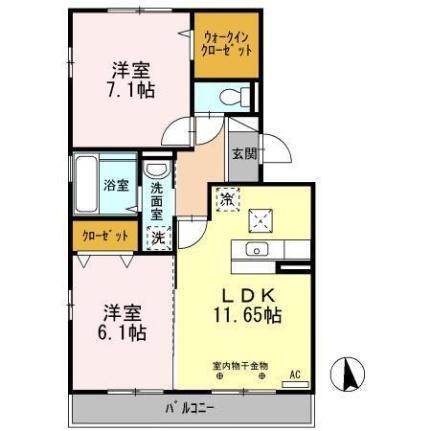 宮城県名取市手倉田字諏訪 名取駅 2LDK アパート 賃貸物件詳細