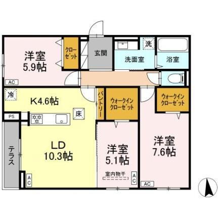 宮城県仙台市青葉区小田原7丁目 仙台駅 3LDK アパート 賃貸物件詳細