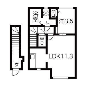 山形県東根市本丸西2丁目 1LDK アパート 賃貸物件詳細