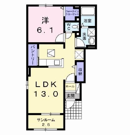 プランドール 1階 1LDK 賃貸物件詳細