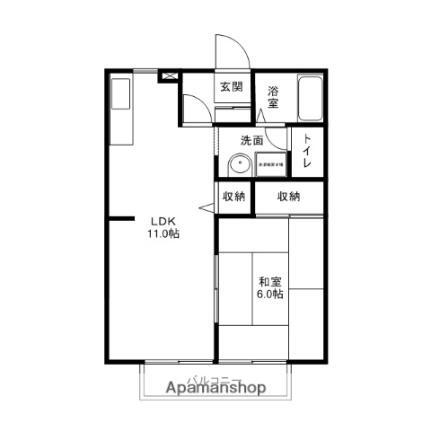 サンライフ・カサビナＡ棟 2階 1LDK 賃貸物件詳細