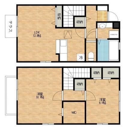 栃木県宇都宮市ゆいの杜6丁目 ゆいの杜東駅 2LDK 一戸建て 賃貸物件詳細