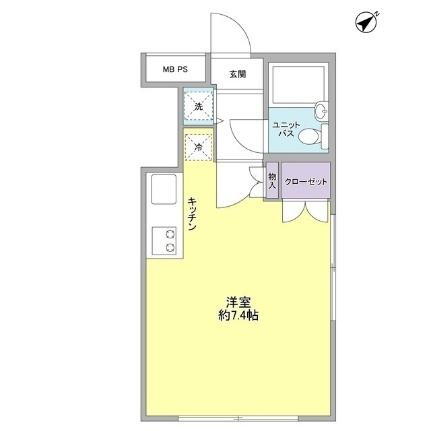 東京都大田区東雪谷2丁目 石川台駅 ワンルーム マンション 賃貸物件詳細