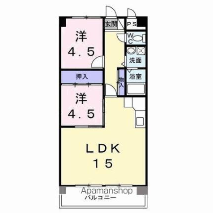 ファミーユ旭 3階 2LDK 賃貸物件詳細