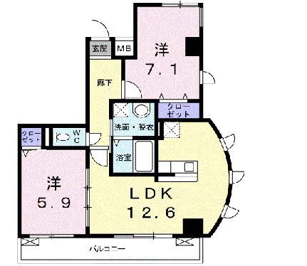 神奈川県横浜市都筑区茅ケ崎南2丁目 仲町台駅 2LDK マンション 賃貸物件詳細