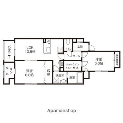 石川県野々市市二日市4丁目 野々市駅 2LDK マンション 賃貸物件詳細
