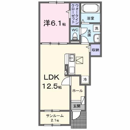 セイリングＩＩＩ 1階 1LDK 賃貸物件詳細