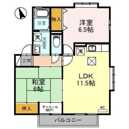 石川県白山市相木町 松任駅 2LDK アパート 賃貸物件詳細