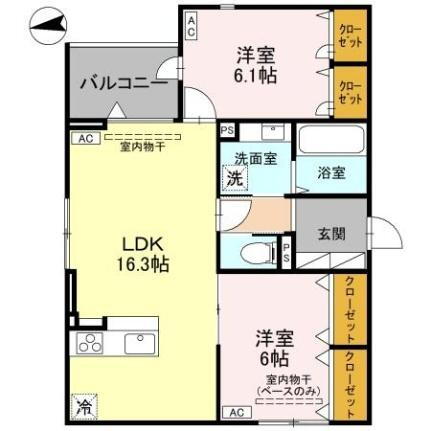 石川県金沢市八日市2丁目 野々市駅 2LDK アパート 賃貸物件詳細