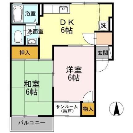 石川県金沢市畝田中1丁目 2DK アパート 賃貸物件詳細