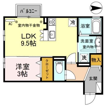 シャンピオナ 2階 1LDK 賃貸物件詳細