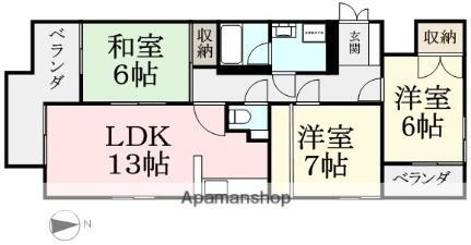 アピアチェーレ二の宮 3階 3LDK 賃貸物件詳細
