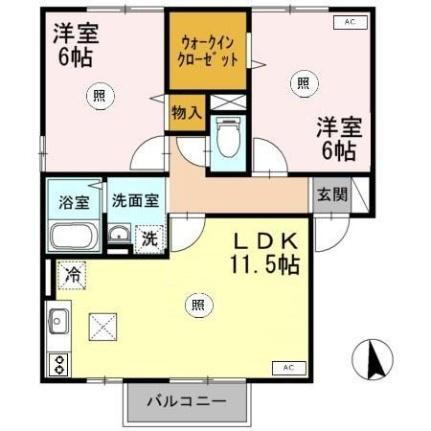 福井県あわら市大溝2丁目 芦原温泉駅 2LDK アパート 賃貸物件詳細