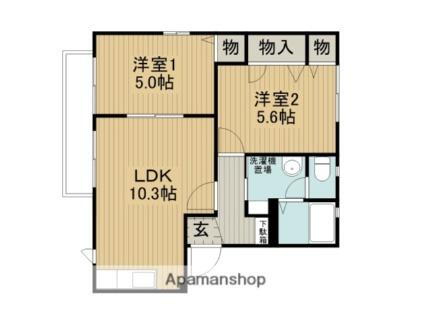 長野県岡谷市長地柴宮1丁目 下諏訪駅 2LDK アパート 賃貸物件詳細