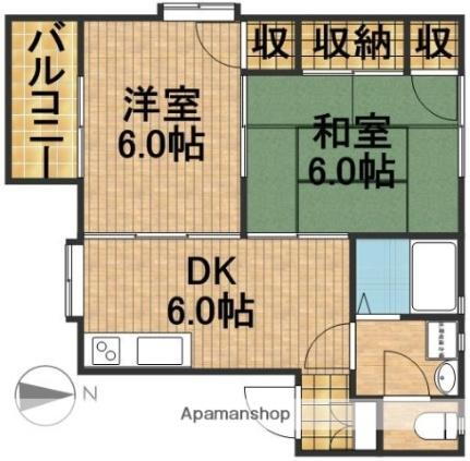 静岡県浜松市中央区佐藤１丁目 浜松駅 2DK アパート 賃貸物件詳細