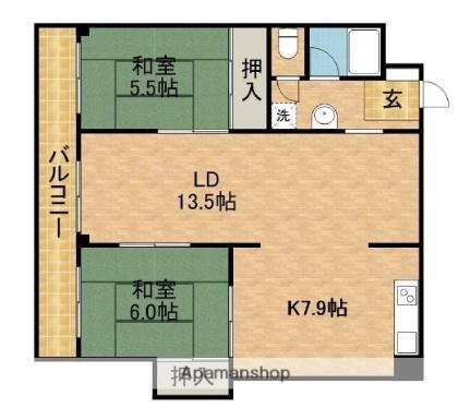 静岡県浜松市中央区和地山1丁目 浜松駅 2LDK マンション 賃貸物件詳細