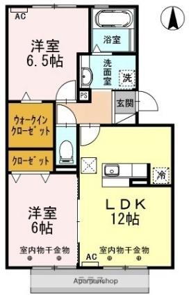 リュミエール・ソレール 1階 2LDK 賃貸物件詳細