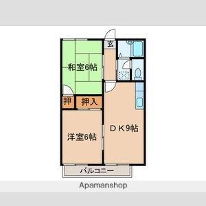 愛知県春日井市乙輪町3丁目 春日井駅 2DK アパート 賃貸物件詳細