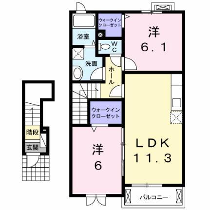 三重県四日市市小林町 近鉄四日市駅 2LDK アパート 賃貸物件詳細