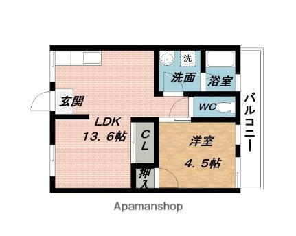 ハイツ青山 2階 1LDK 賃貸物件詳細