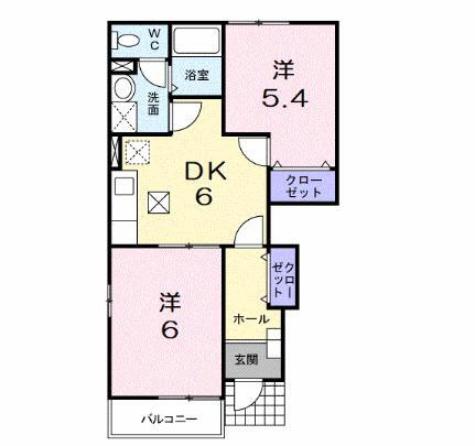滋賀県長浜市平方町 長浜駅 2DK アパート 賃貸物件詳細