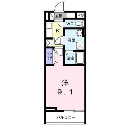 エスポワールＫ 1階 1K 賃貸物件詳細