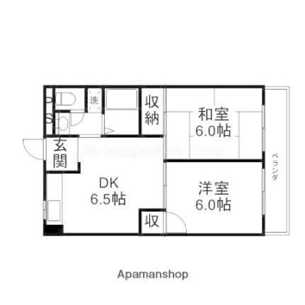 ＬａｋｉａＭａｉｓｏｎ野洲 4階 2DK 賃貸物件詳細