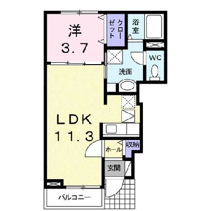 滋賀県甲賀市水口町朝日が丘 水口駅 1LDK アパート 賃貸物件詳細