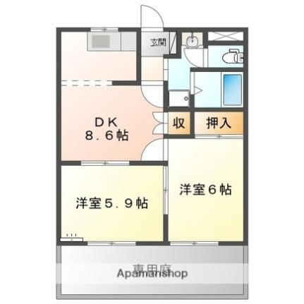 滋賀県東近江市小池町 愛知川駅 2LDK アパート 賃貸物件詳細