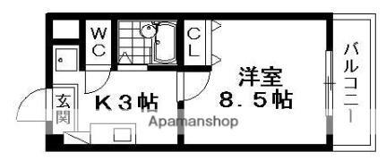 滋賀県草津市西渋川1丁目 草津駅 1K マンション 賃貸物件詳細